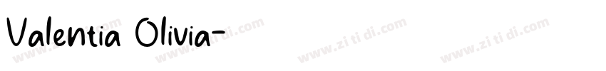 Valentia Olivia字体转换